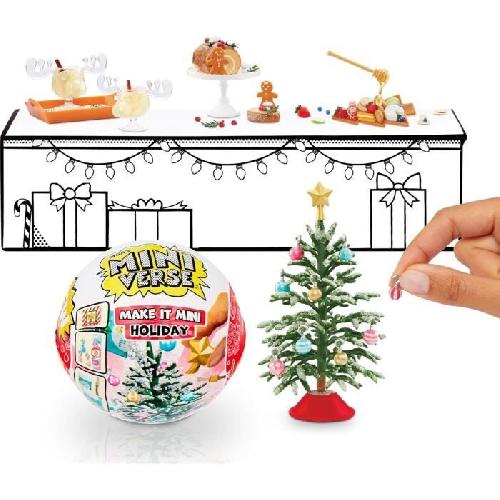 Jeu De Cuisine Creative - Jeu Culinaire MGA Miniverse - Noël - Jeu Créatif - Série Diner - Loisirs créatif et décoratif en résine - Non Comestible - 8 ans et plus - Aléatoi