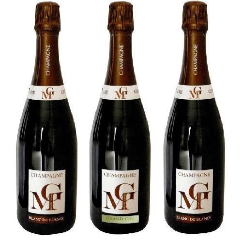 Coffret Cadeau Vin MICHEL GONET 2009 Coffret Decouverte Terroir 3 Bulles Champagne Brut - Blanc de Blancs - 3 x 75 cl