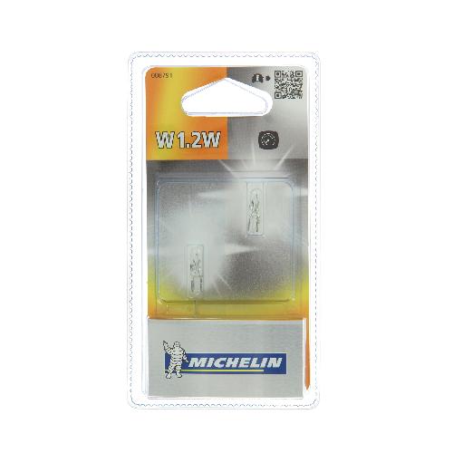 Ampoule - Eclairage Tableau De Bord MICHELIN 2 ampoules wedge base W1.2W