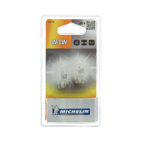 Ampoule - Eclairage Tableau De Bord MICHELIN 2 ampoules wedge base W3W