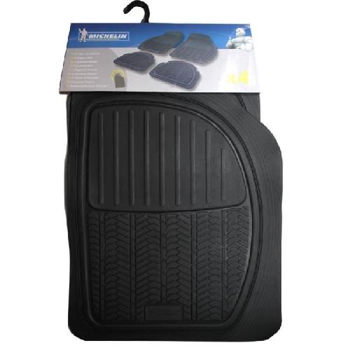 Tapis De Sol Michelin 4 Tapis Universels Caoutchouc noir