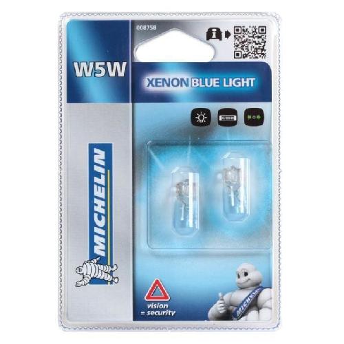 Phares - Feux - Repetiteur Lateral - Clignotants - Centrale Clignotante -  Bloc Feu Arriere - Optique De Phare - Eclairage De Pl MICHELIN Blue Light 2 W5W 12V