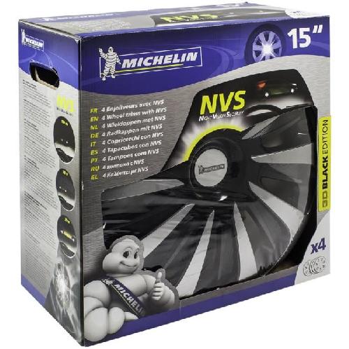 Enjoliveur MICHELIN Enjoliveur 15 NVS 3D par 4 en boite Noir