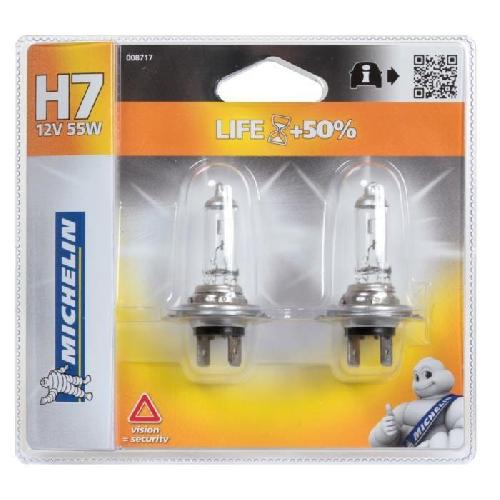 Ampoules H7 12V MICHELIN Life +50 2 H7 12V 55W