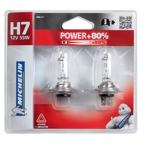 Ampoules H7 12V MICHELIN Power +80 2 H7 12V 55W