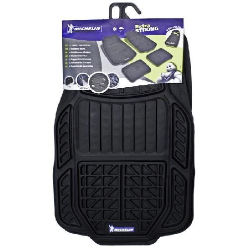 Tapis De Sol MICHELIN Tapis caoutchouc haute densite 4 pieces Noir