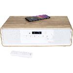 Chaine Hi-fi Micro-chaine Bluetooth - THOMSON - Blanche et Noire - Radio FM-CD-MP3-USB. 60W. Egaliseur