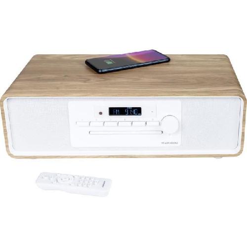 Chaine Hi-fi Micro-chaine Bluetooth - THOMSON - Blanche et Noire - Radio FM-CD-MP3-USB. 60W. Egaliseur