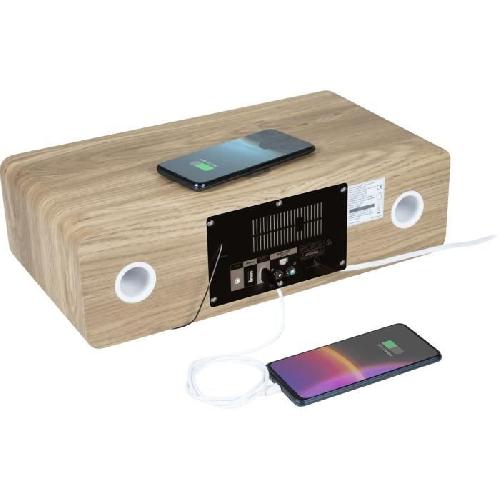 Chaine Hi-fi Micro-chaine Bluetooth - THOMSON - Blanche et Noire - Radio FM-CD-MP3-USB. 60W. Egaliseur