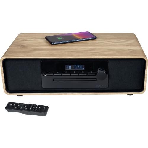 Chaine Hi-fi Micro-chaine Bluetooth - THOMSON - Noir - Radio FM-CD-MP3-USB-Induction. 60W. Egaliseur. Telecommande. Alim. 230V