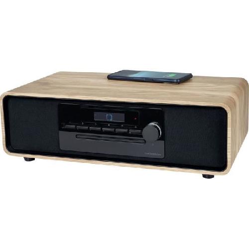 Chaine Hi-fi Micro-chaine Bluetooth - THOMSON - Noir - Radio FM-CD-MP3-USB-Induction. 60W. Egaliseur. Telecommande. Alim. 230V