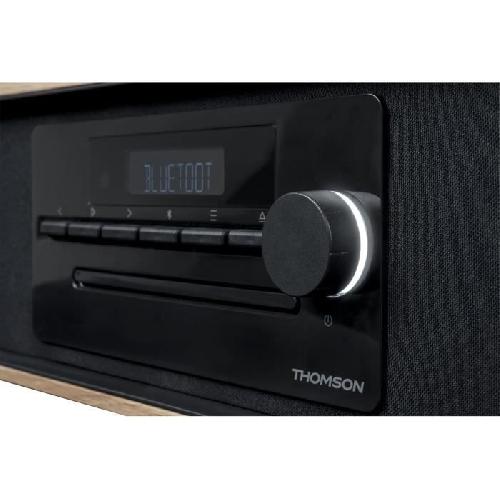 Chaine Hi-fi Micro-chaine Bluetooth - THOMSON - Noir - Radio FM-CD-MP3-USB-Induction. 60W. Egaliseur. Telecommande. Alim. 230V