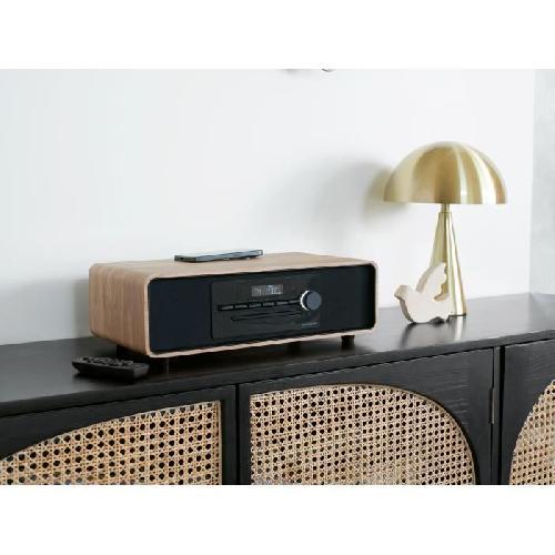 Chaine Hi-fi Micro-chaine Bluetooth - THOMSON - Noir - Radio FM-CD-MP3-USB-Induction. 60W. Egaliseur. Telecommande. Alim. 230V