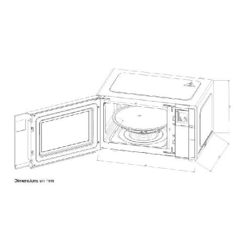 Micro-ondes Micro-ondes - CONTINENTAL EDISON - CEMO23B - Noir - 1280 W - L48 x H29.3 x P33.7 cm - 23 L