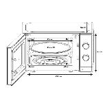 Micro-ondes Micro-ondes - OCEANIC - OCEAMO20W12 - 20L - blanc - Monofonction