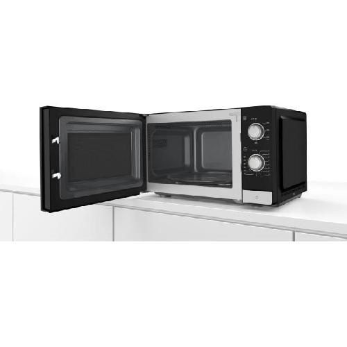 Micro-ondes Micro-ondes simple pose-libre - BOSCH SER2 - FFL020MS2F - Noir - 1 mode de cuisson - 26 x 44.2 x 34.5 cm