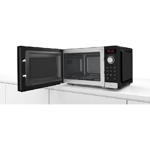 Micro-ondes Micro-ondes simple pose-libre - BOSCH SER2 - FFL023MS2F - Noir - 1 mode de cuisson - 26 x 44.2 x 34.5 cm