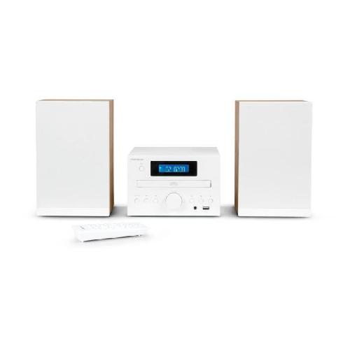 Chaine Hi-fi Microchaine - THOMSON - COSY MIC121BT - Lecteur CD. Bluetooth. Radio FM. MP3. USB - Bois et Blanc