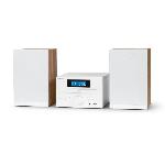 Chaine Hi-fi Microchaine - THOMSON - COSY MIC121BT - Lecteur CD. Bluetooth. Radio FM. MP3. USB - Bois et Blanc