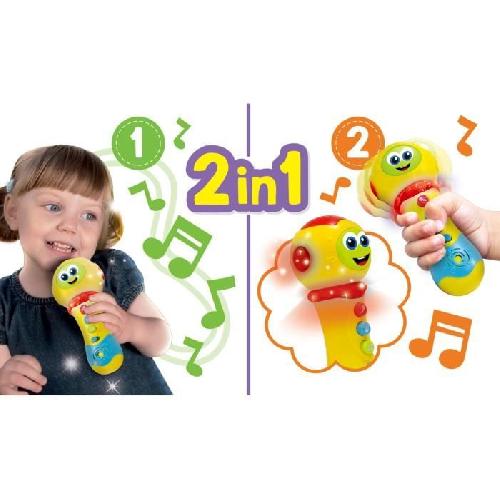 Telephone Jouet Enfant Microphone 2 en 1 - Carotina Baby - joue de la musique. amplifie la voix et fait de la lumiere - LISCIANI