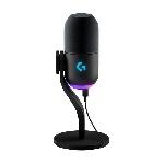 Microphone Gaming - LOGITECH G - YETI GX - Streaming - RVB dynamique avec LIGHTSYNC - Pour PC/MAC - Noir
