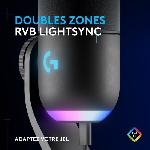 Microphone Pc Microphone Gaming - LOGITECH G - YETI GX - Streaming - RVB dynamique avec LIGHTSYNC - Pour PC/MAC - Noir