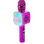Micro - Karaoke Microphone Karaoké Bluetooth - BIGBEN PARTY - Effets lumineux - Rose