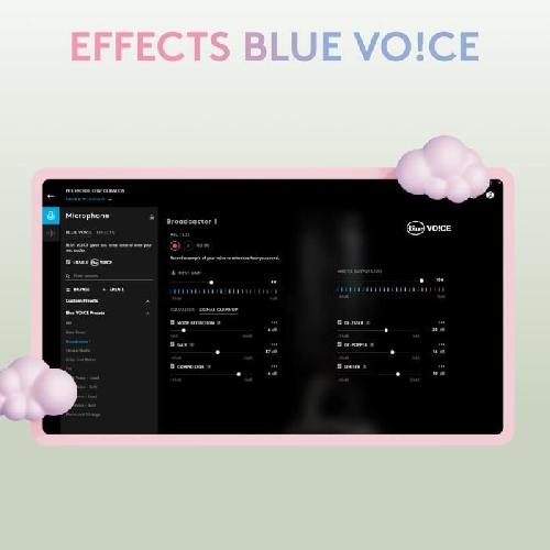 Microphone Pc Microphone Logitech Blue Yeti Microphone Gaming USB pour Streaming Premium. Podcast. Studio avec Themes Streamlabs Exclusifs - White