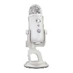 Microphone USB - Blue Yeti Premium - Pour Enregistrement. Streaming. Gaming. Podcast sur PC ou Mac - Blanc White Mist