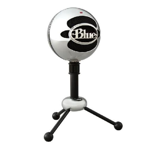 Microphone Pc Microphone USB - LOGITECH G - Snowball - Pour Enregistrement. Streaming. Podcast. Gaming - PC et MAC - Aluminium