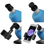 Microscope Microscope 40x-640x - BRESSER JUNIOR - Eclairage LED - kit d'experimentation - bleu