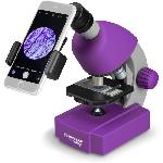 Microscope Microscope 40x-640x - BRESSER JUNIOR - Eclairage LED - kit d'experimentation - violet