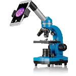 Microscope Microscope etudiant BIOLUX SEL - BRESSER JUNIOR - grossissement 40x-1600x - kit d'experimentation - bleu