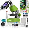 Microscope Microscope 40x-640x - BRESSER JUNIOR - Eclairage LED - kit d'experimentation - vert