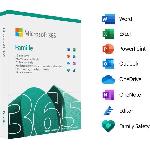 Logiciel Bureautique - Utilitaire Microsoft 365 Famille - 6 utilisateurs - PC ou Mac - Abonnement 1 an