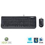 Pack Clavier - Souris MICROSOFT Wired Desktop 600 - Ensemble clavier et souris - Filaire USB - AZERTY