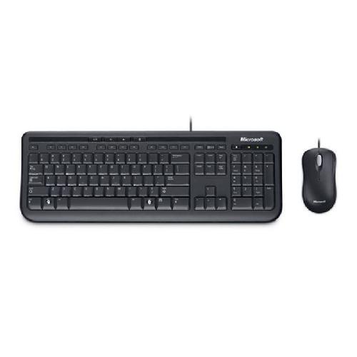 Pack Clavier - Souris MICROSOFT Wired Desktop 600 - Ensemble clavier et souris - Filaire USB - AZERTY