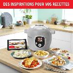 Multicuiseur Electrique Mijoteur Moulinex Multicuiseur intelligent Cookeo Gris 80 recettes CE854B10