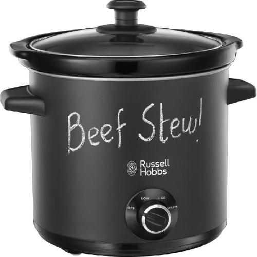 Mijoteur Electrique Mijoteur - RUSSELL HOBBS - 24180-56 - 200 W - 3.5 L - 4 portions - 2 craies - Ardoise