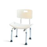MILL'O SANTE Chaise de douche - Plastique ABS et aluminium leger - Blanc - 3.5 kg - Hauteur - 33 ? 43 cm