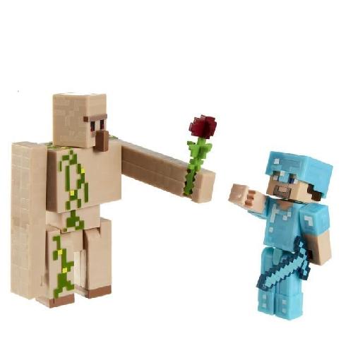 Figurine Miniature - Personnage Miniature Minecraft - Coffret 2 Figurines 8 cm (modele aléatoire) - Figurines - Des 6 ans GTT53