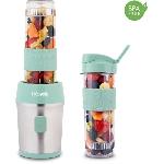 Blender Mini blender - H.KoeNIG - SMOO18 - 300 W - 570 mL - Vert pastel - Gourdes incluses - Sans BPA