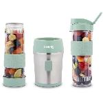 Blender Mini blender - H.KoeNIG - SMOO18 - 300 W - 570 mL - Vert pastel - Gourdes incluses - Sans BPA