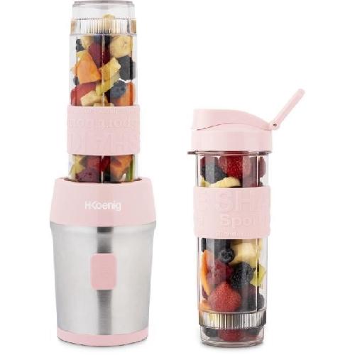 Blender Mini blender - SMOO12 - 300 W - 570 mL - Rose pastel - 2 gourdes incluses