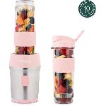 Blender Mini blender - SMOO12 - 300 W - 570 mL - Rose pastel - 2 gourdes incluses