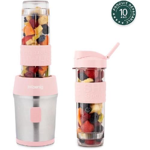 Blender Mini blender - SMOO12 - 300 W - 570 mL - Rose pastel - 2 gourdes incluses