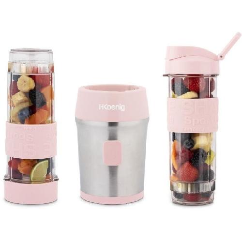 Blender Mini blender - SMOO12 - 300 W - 570 mL - Rose pastel - 2 gourdes incluses