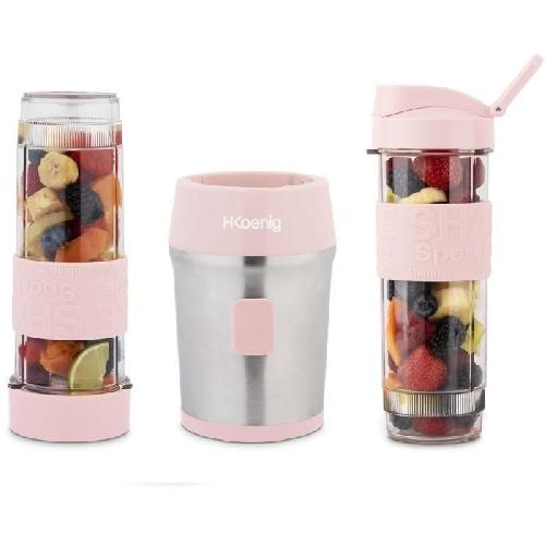 Blender Mini blender - SMOO12 - 300 W - 570 mL - Rose pastel - 2 gourdes incluses