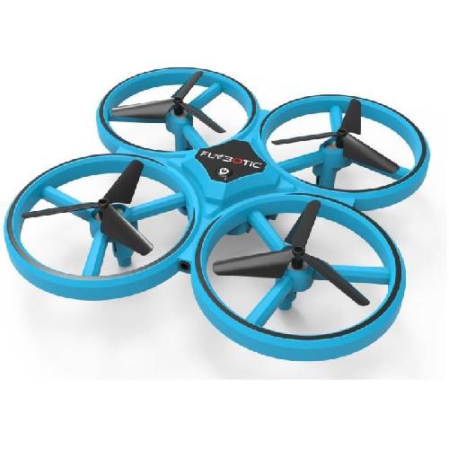 Aviation A Construire Mini drone lumineux avec double télécommande - FLYBOTIC - Looping 360 - Bleu