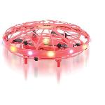 Vehicule Radiocommande Mini drone volant a induction LEXIBOOK - Contrôle gestuel - Maintien d'altitude - Effets lumineux - Rouge/Noir